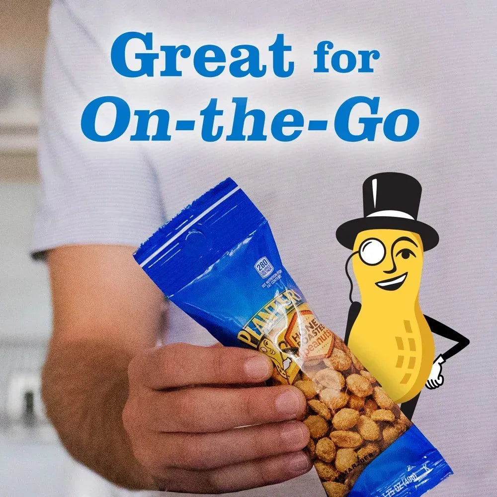 Salted Cashews, Salted Peanuts & Honey Roasted Peanuts Variety Pack, 24 Ct Packs