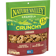 Crunchy cinnamon granola pouch, 16 oz, front view with Nature Valley branding