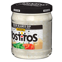 Queso blanco dip jar, medium, front label with pepper graphic