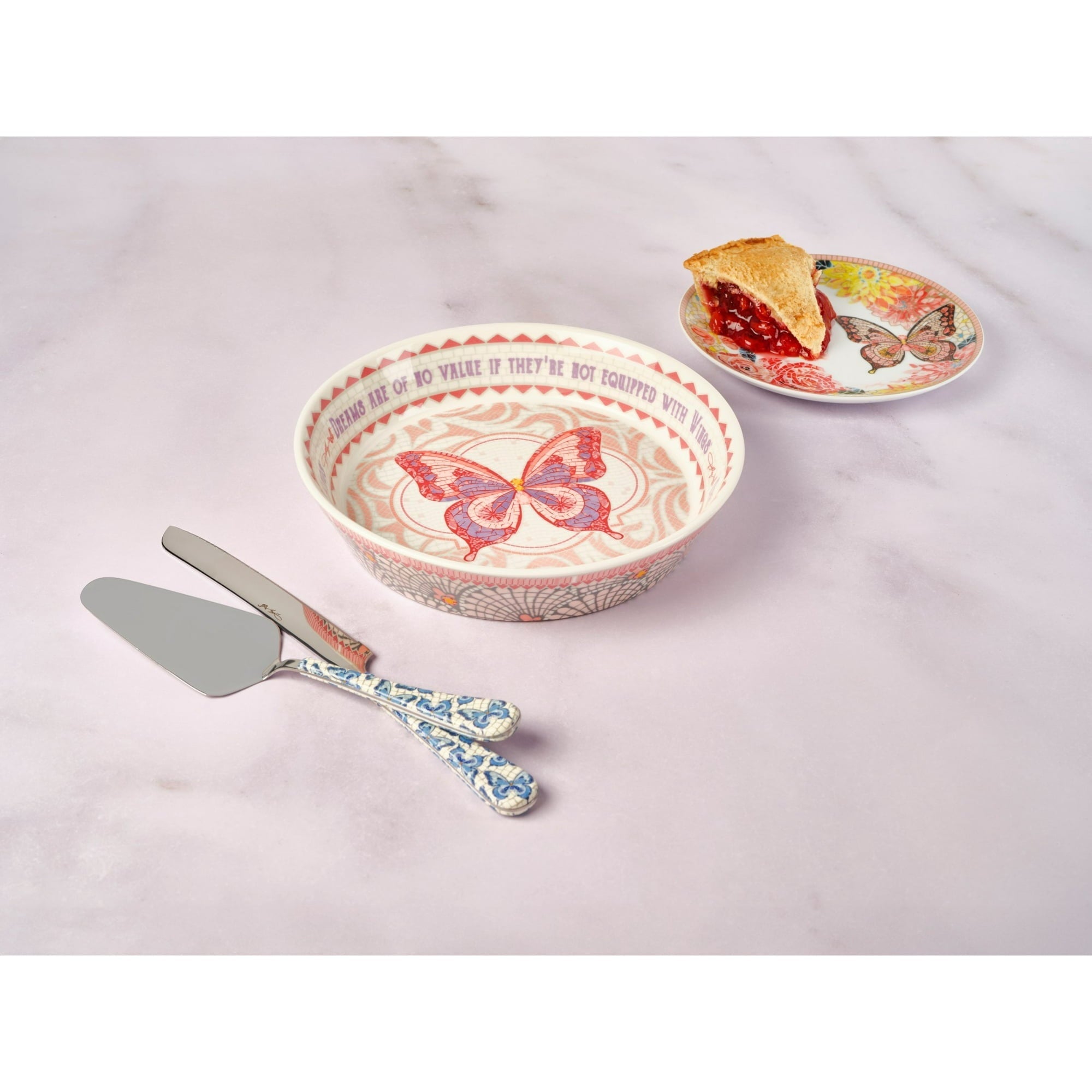 Dolly Parton Jeweled Mosaic 10in Stoneware Pie Dish