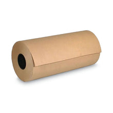 Brown kraft wrapping paper roll, end core visible on both sides