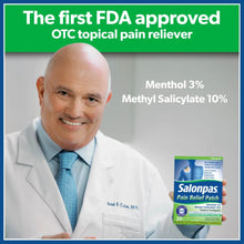 Salonpas pain relief patch box with menthol 3% and methyl salicylate 10%