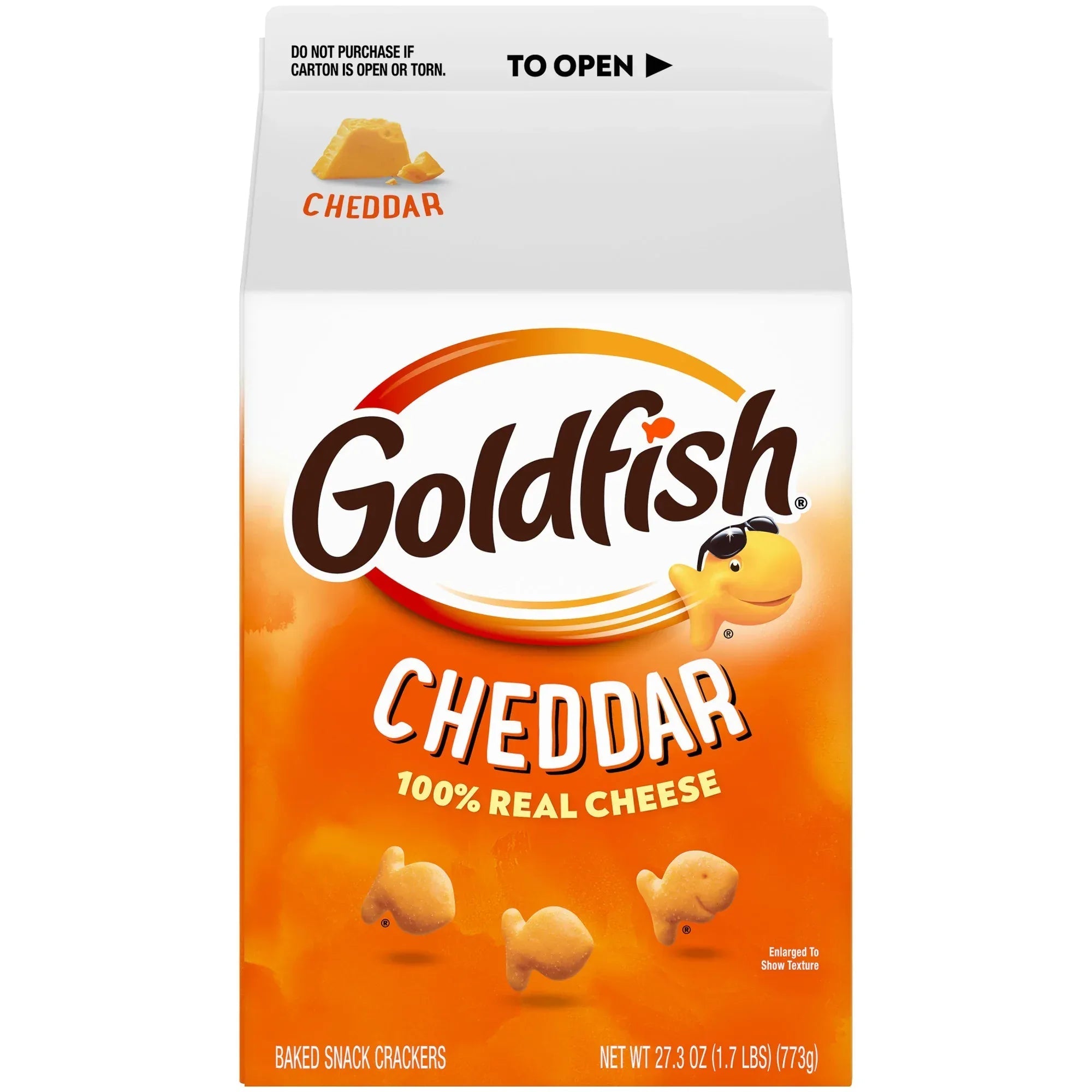 Goldfish Cheddar Cheese Crackers, 27.3 oz Carton