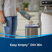 Handheld vacuum with emptyable dirt bin and nozzle, BISSELL Featherweight PowerBrush