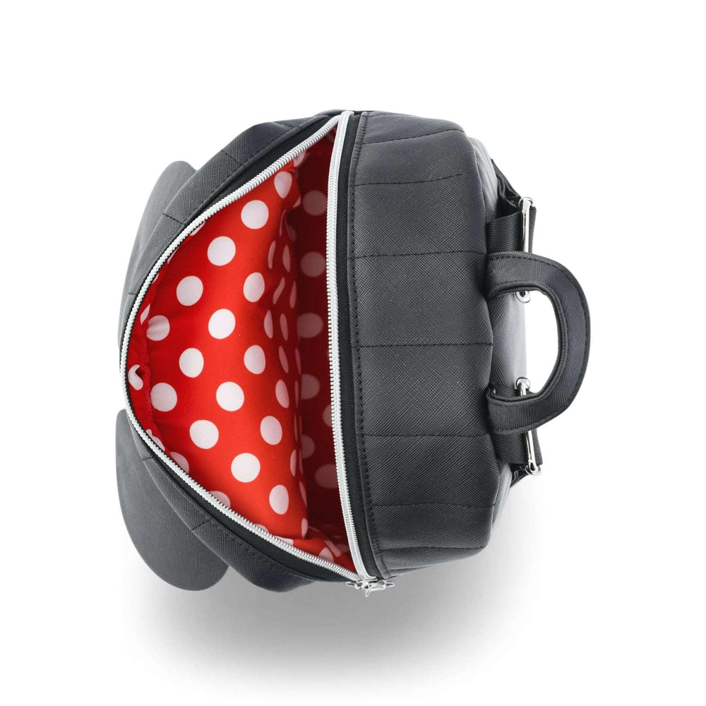 Disney Minnie Mouse Polka Dot Bow Women's Mini Backpack, Black - USA MEGA SHOP