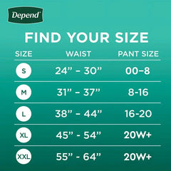 Depend Fresh Protection Incontinence Underwear for Women, Choose Your Size - USA MEGA SHOP