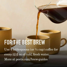 Coffee brewing with dark coffee pour into mugs