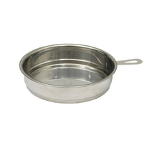 Perforated metal grease strainer insert with side loop handle