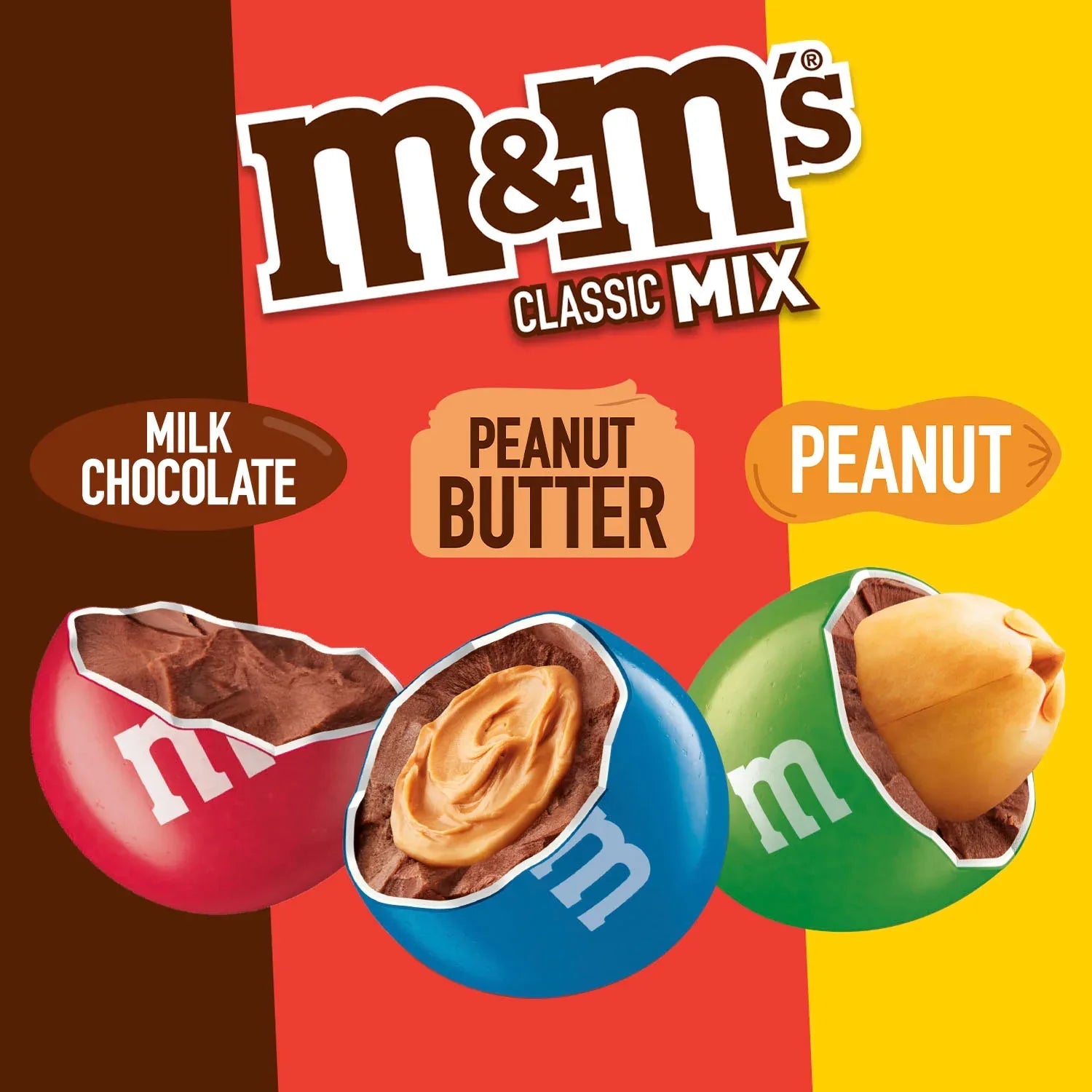 M&M's Classic Mix Chocolate Candy, Sharing Size - 8.3 oz Bag