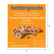 bettergoods nut bar package: caramel almond & sea salt, 5 count