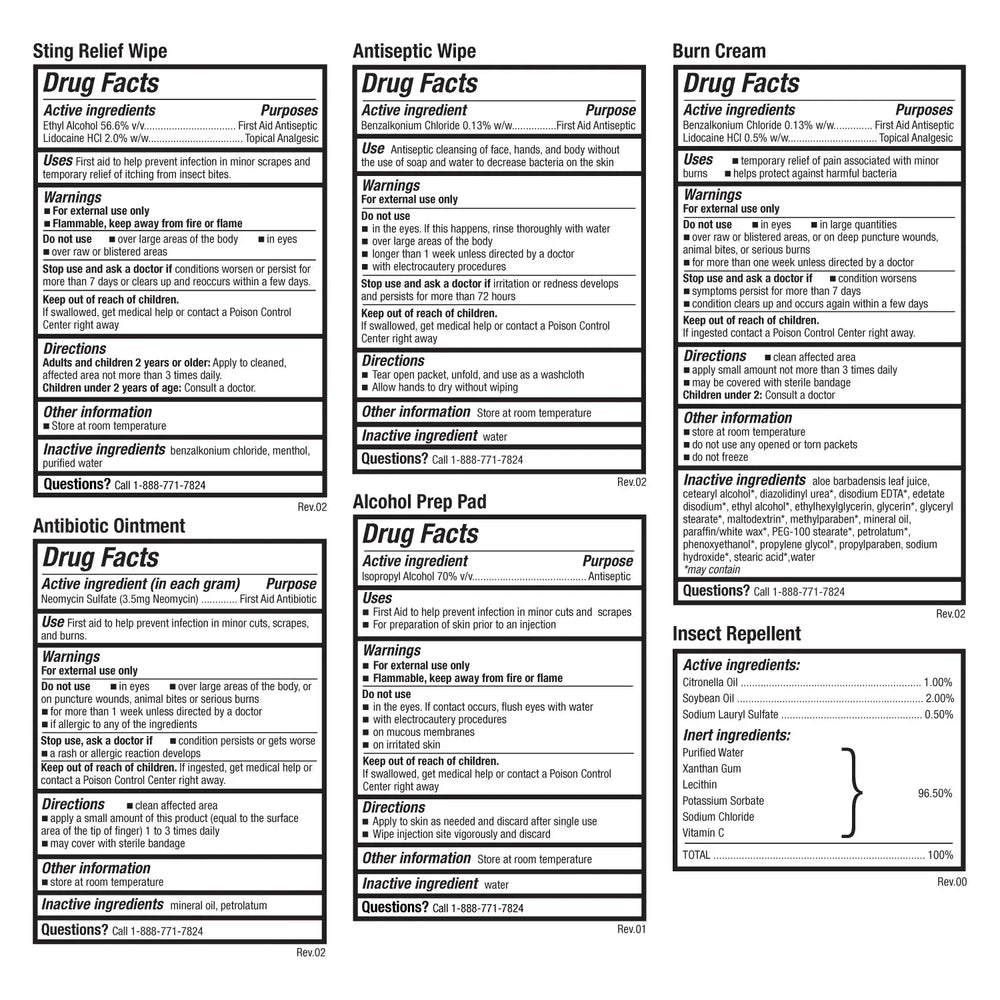 Be Smart Get Prepared Outdoor First Aid - Happy Wanderer, 134 Piece - USA MEGA SHOP