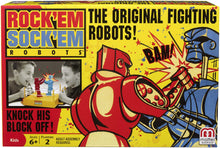 Kids fighting robot game box with red and blue robot artwork and original title