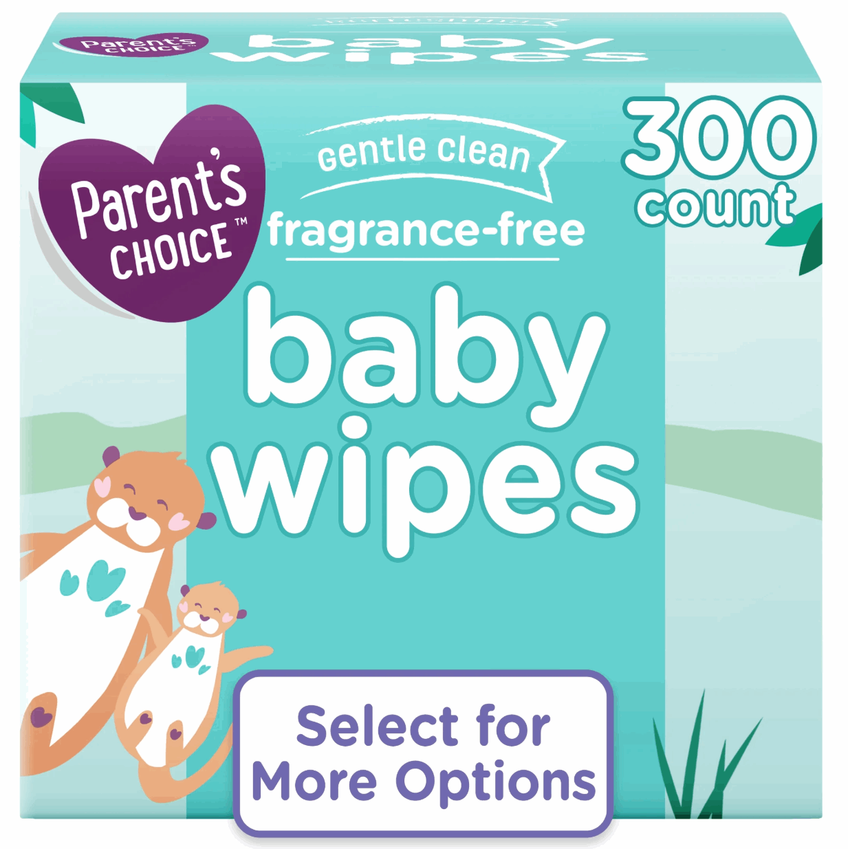 Parent's Choice Fragrance-Free Baby Wipes, 300 Count (Select for More Options)