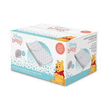 Boxed Disney baby contoured changing pad with plush cover, bear character theme