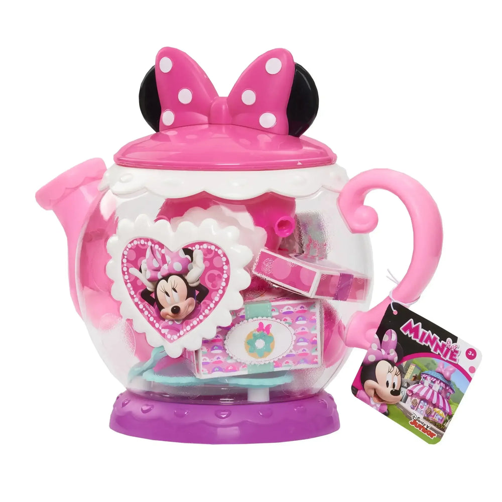 Disney Junior Minnie Mouse Terrific Teapot, Preschool Play Tea Set, 14 Pieces, Toddler Toys - USA MEGA SHOP