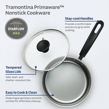 Nonstick sauce pan set with tempered glass lid and stay-cool black handles, dark asphalt