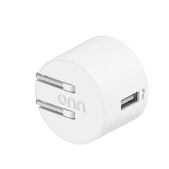 onn 12W Single USB-A Port Wall Charger with 3ft Lightning to USB Cable, MFI Certified Foldable Plug, White - Compatible with iPhone 14/13/12/11/X/XR/XS/8/7/6/5, iPad, Airpods and more