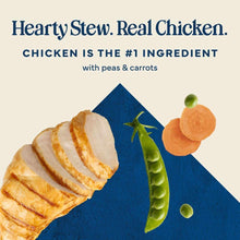 Chicken, peas, and carrots illustration for dog stew
