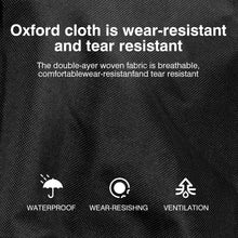 Black Oxford fabric panel for camp chair, water-resistant and tear-resistant