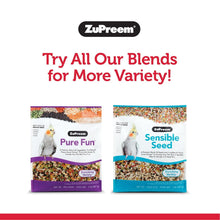 Bird food blend assortment boxes for variety, two packages shown.