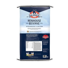Layer feed bag back panel with feeding directions and ingredient text, Kalmbach
