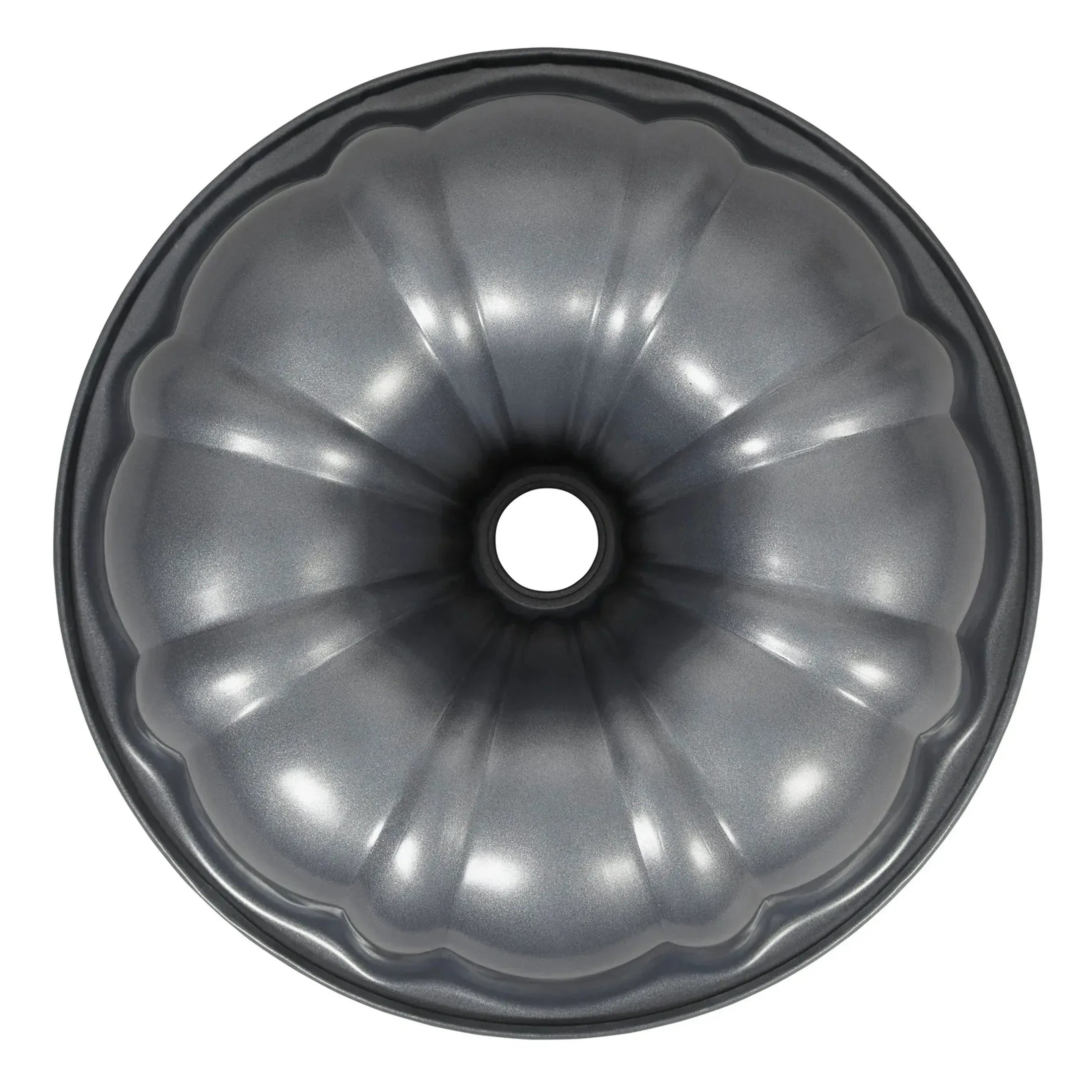 Wilton Everyday Non-Stick Bundt Cake Pan 9.51" Fluted Tube Baking Pan, Packaging May Vary