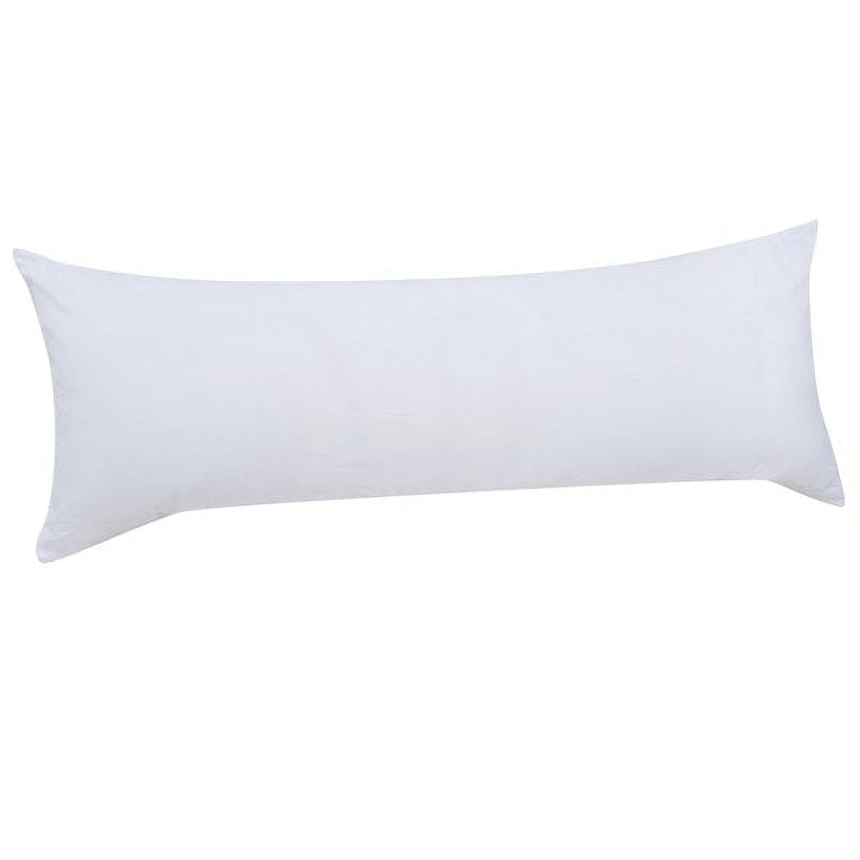 Mainstays Body Pillow - 20"x 54", White, Microfiber, Hypoallergenic