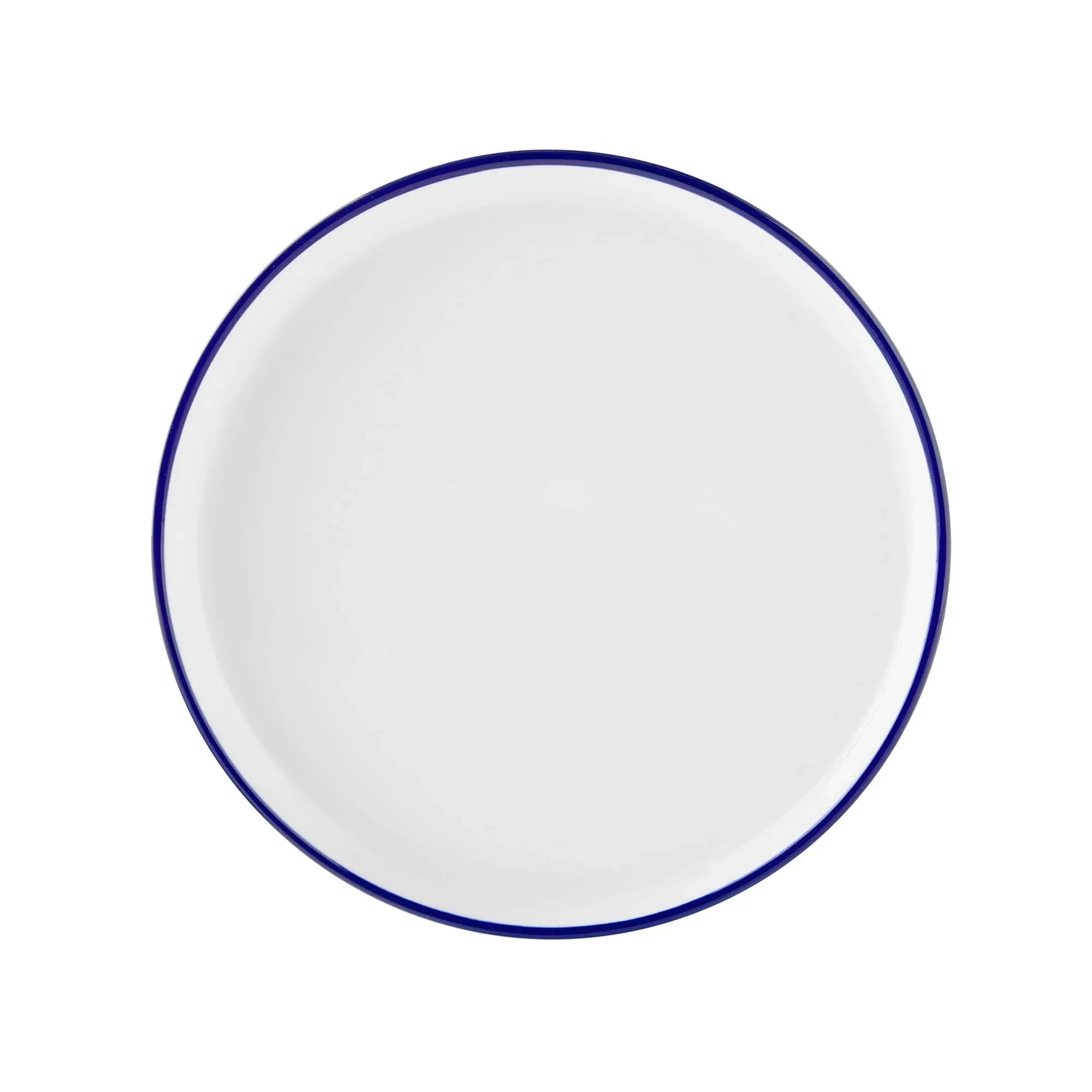 Mainstays 12-Piece Blue Rim Stoneware Dinnerware Set