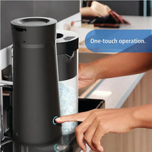 Black iced tea and coffee maker with power button and auto shut-off