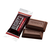 Hershey's Special Dark Zero Sugar chocolate bars in maroon foil wrappers