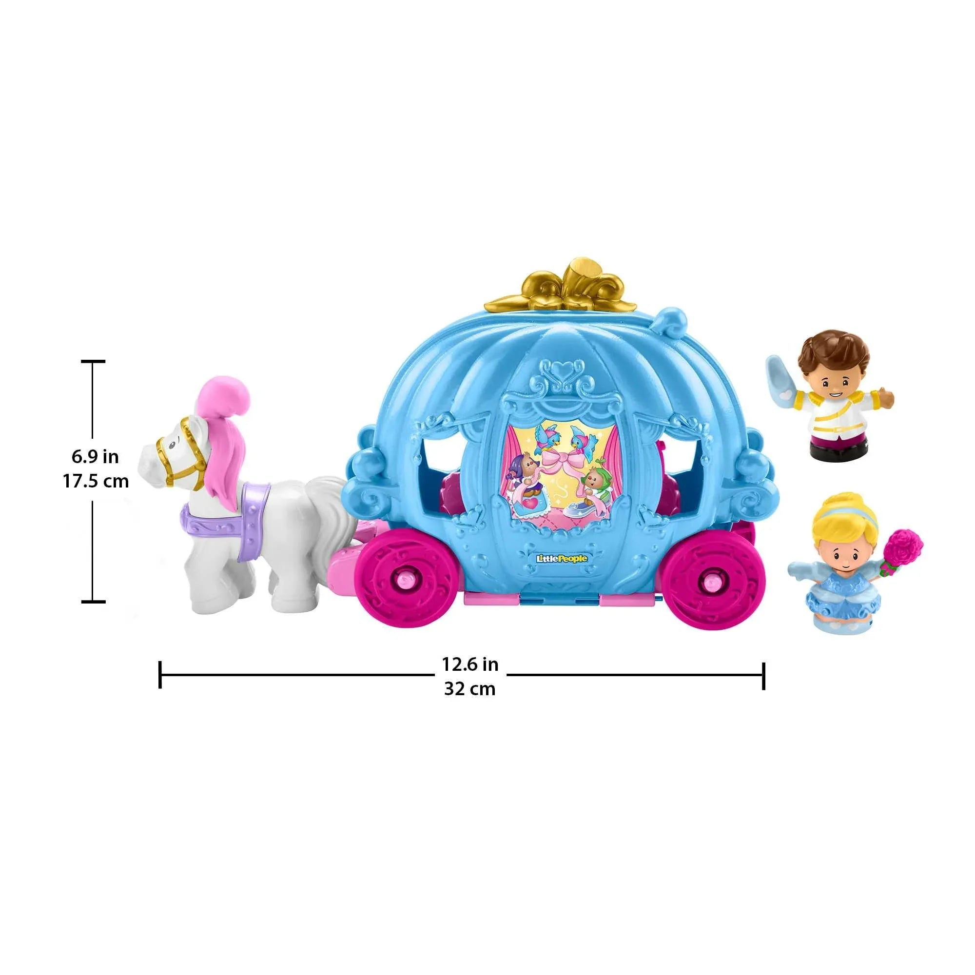 Disney Princess Cinderella’s Dancing Carriage Little People Toddler Playset with Horse & Figures - USA MEGA SHOP