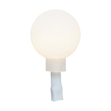 Frosted white G20 LED globe bulb with base connector