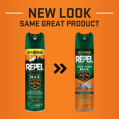 Repel Sportsmen Max Formula Insect and Mosquito Repellent, Bug Spray with 40% DEET, 8.125 Oz