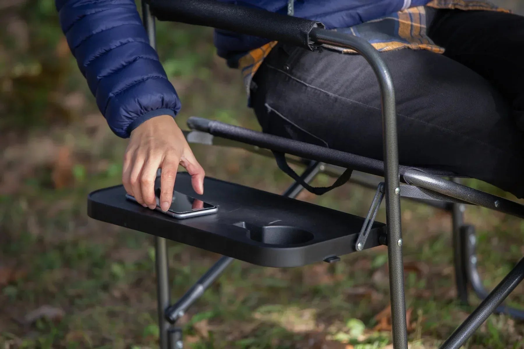 Ozark Trail Director's Chair with Side Table, WFC-95200, Adult, Black - USA MEGA SHOP