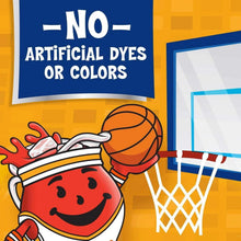 Kool-Aid Jammers orange pouch panel: no artificial dyes or colors