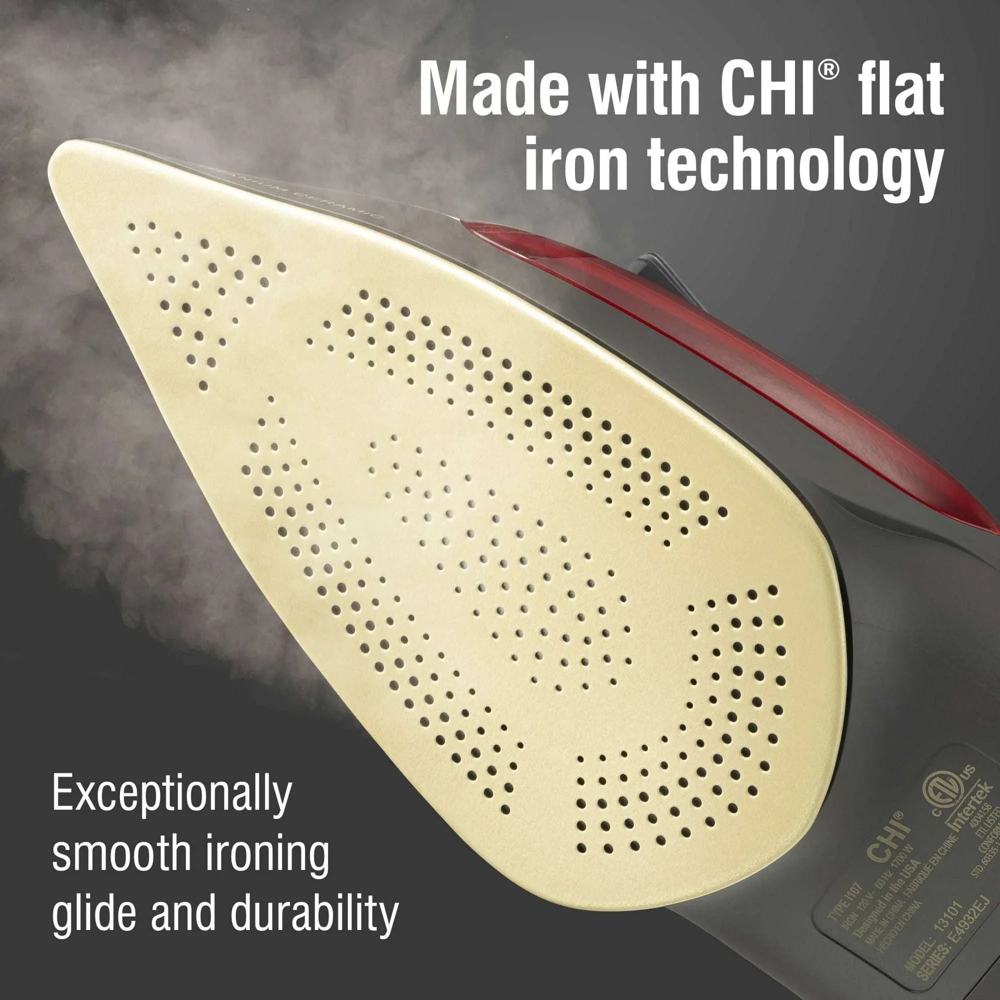 CHI Professional Iron, Titanium-infused Ceramic Soleplate, 13101 - USA MEGA SHOP