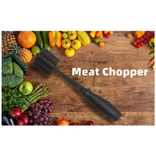 Black meat chopper tool with chopping base