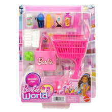 Barbie World Grocery Shopping toy set in retail package