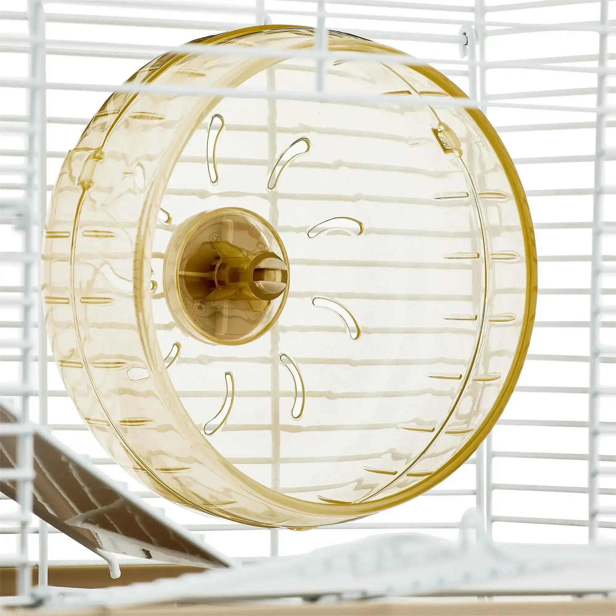 Vibrant Life Split-Level Hamster Habitat with Running Wheel & Feeding Accessories - USA MEGA SHOP