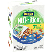 PLANTERS Nut-rition wholesome nut mix 7-pack box front view with net weight 7.5 oz