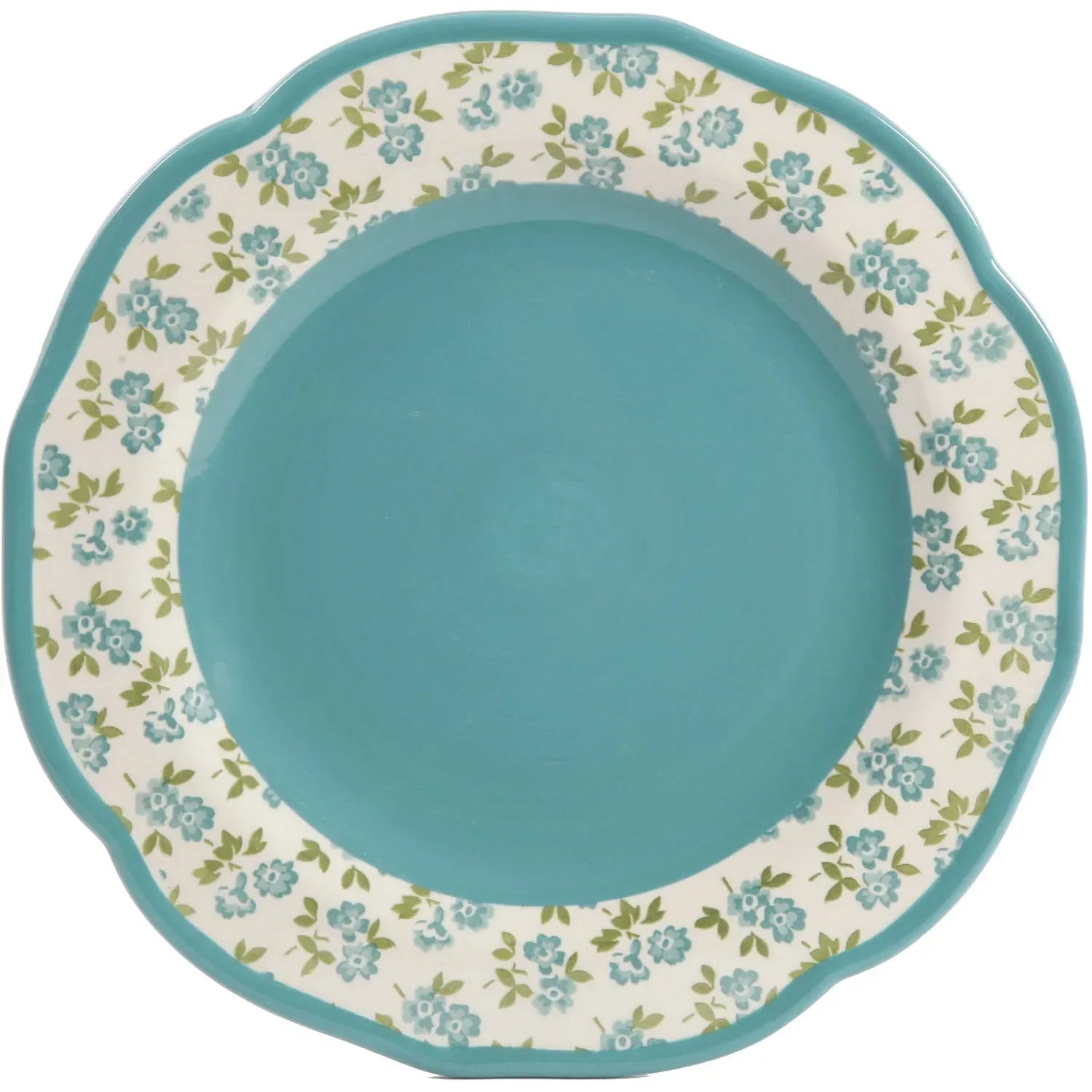 The Pioneer Woman Timeless Floral & Retro Dot 12-Piece Dinnerware Set, Multicolor