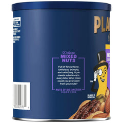 Planters Deluxe Mixed Nuts with Hazelnuts, Plant Based Protein, 15.25 oz Canister