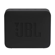 JBL Go Essential 2 portable waterproof speaker, black front with JBL logo