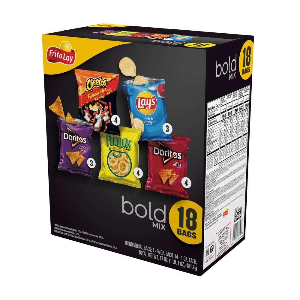 Bold Mix Variety Pack Snack Chips, 18 Count Multipack