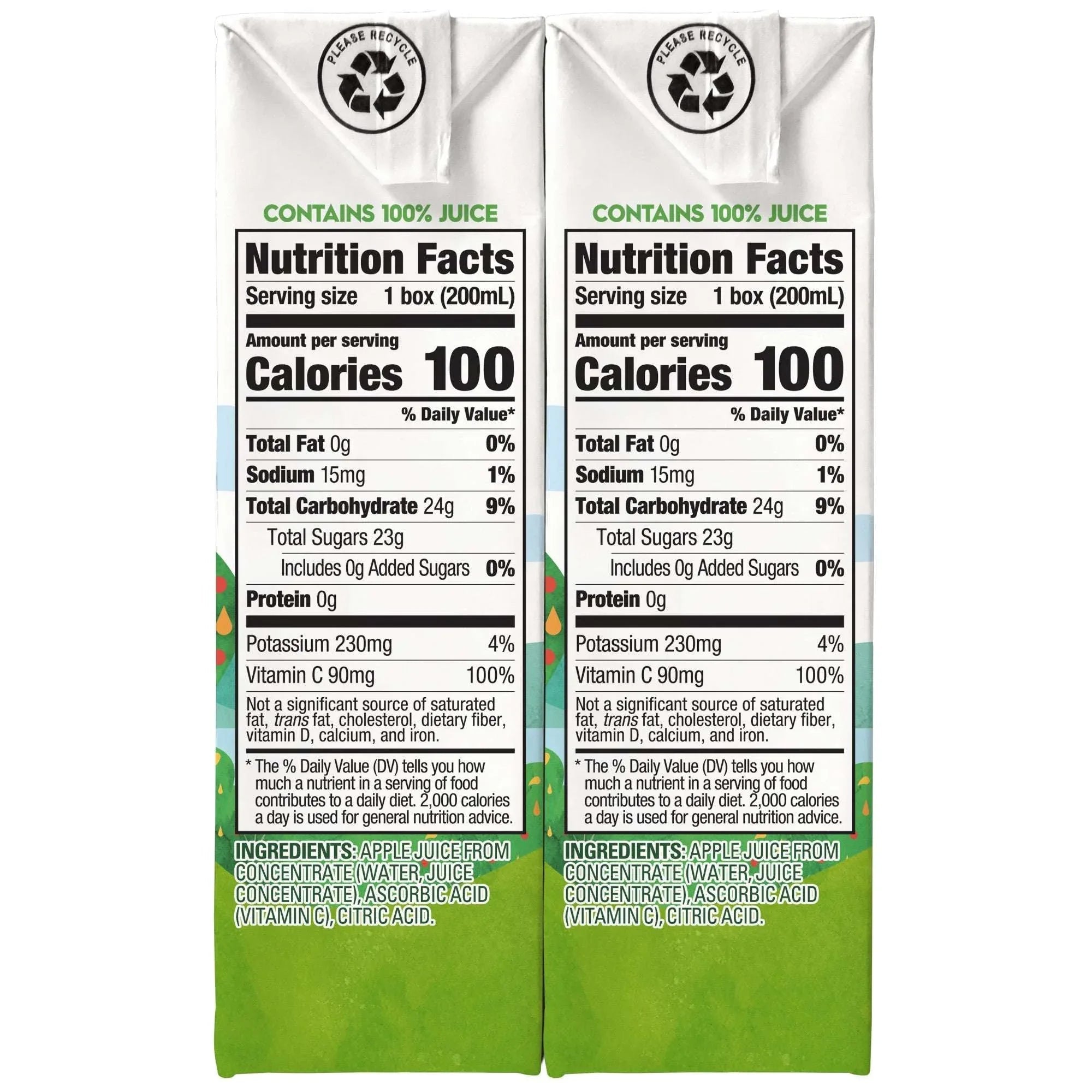Juicy Juice 100% Juice, Apple Juice, 8 Count, 6.75 fl oz Juice Boxes