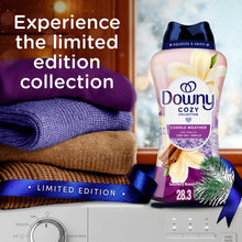 Downy Cuddle Weather laundry scent booster beads in a 28.3 oz bottle