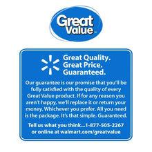 Great Value quality guarantee badge for paper towel product