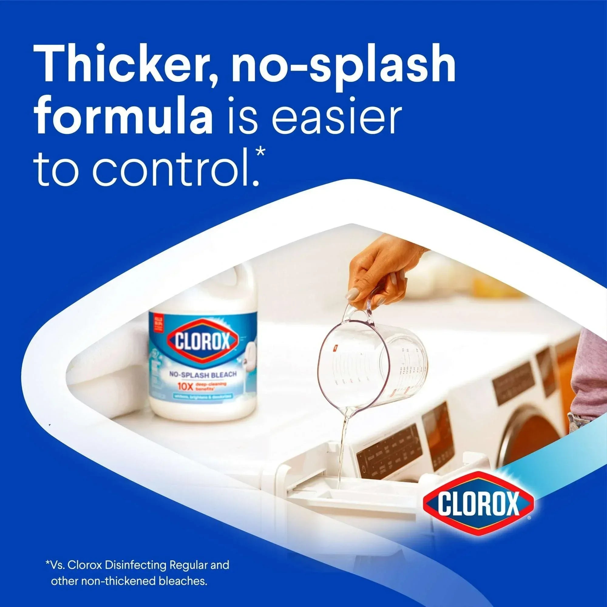 Clorox Splash-Less Liquid Bleach, Regular Scent, 77 fl oz