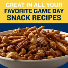 Bowl of honey-roasted mixed nuts, including peanuts and cashews