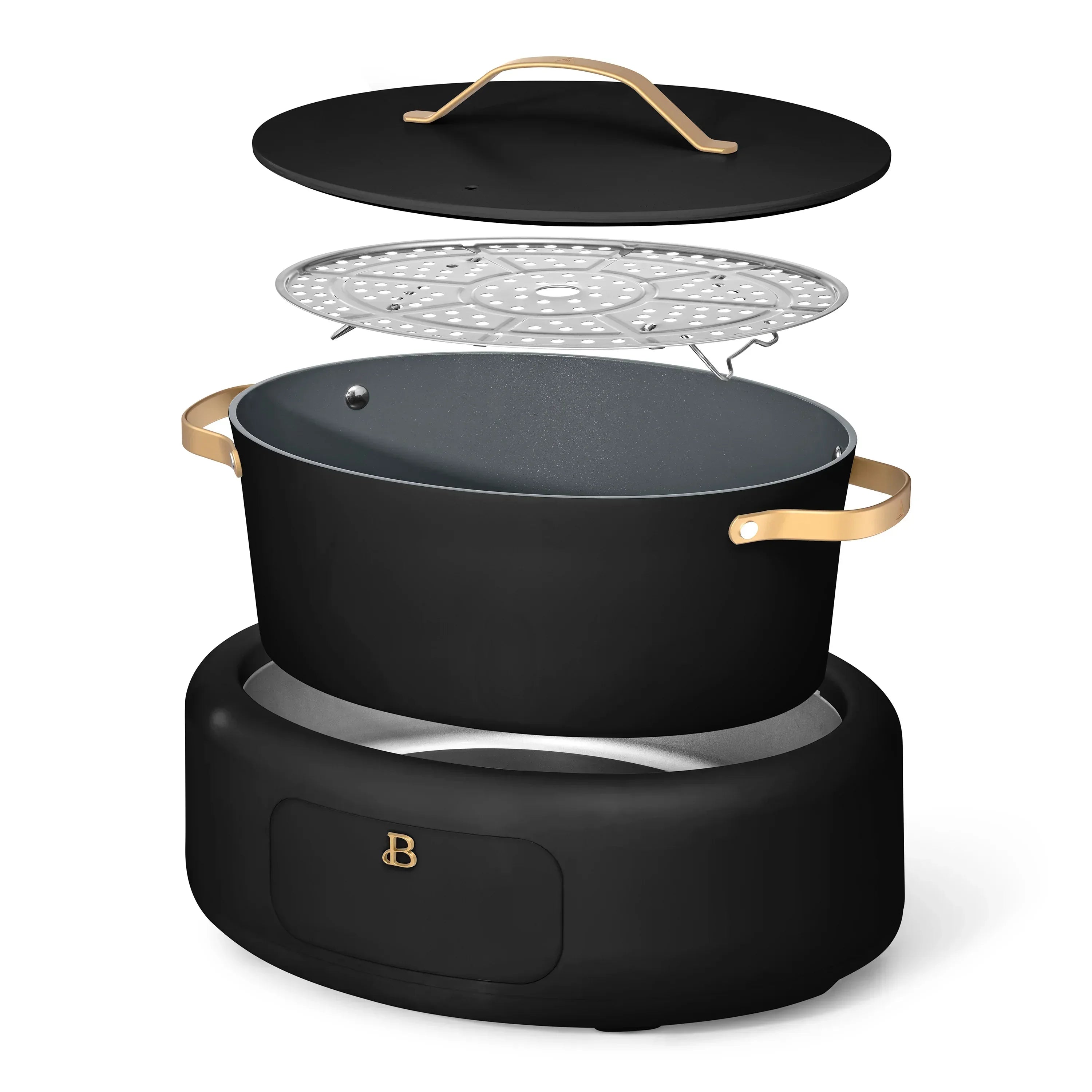 Beautiful 10 in 1, 6 Qt Electric Multi-Cooker, Black Sesame by Drew Barrymore